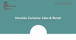 Desktop Screenshot of honolulucontainer.com