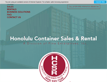 Tablet Screenshot of honolulucontainer.com